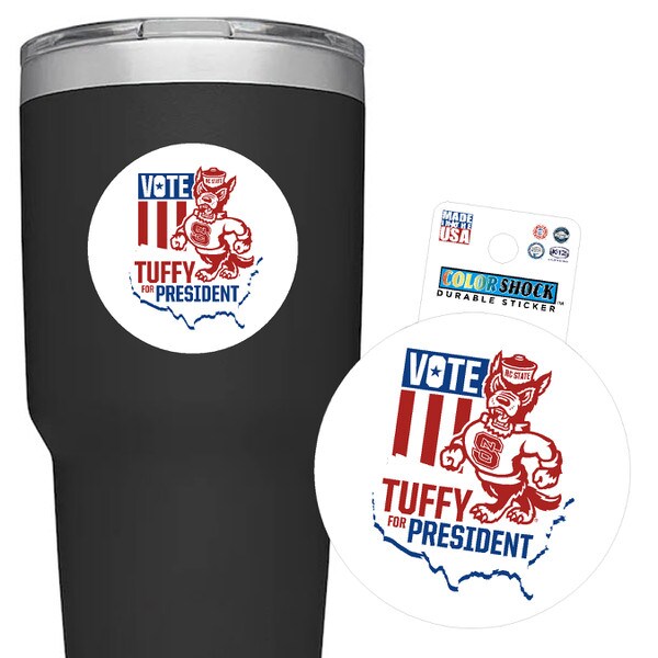 Sticker Tuffy for President